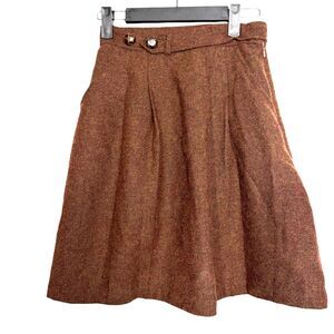 Kiel James Patrick Darling Skirt Brown Tweed Size 0